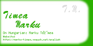 timea marku business card